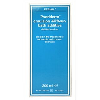 Dermal Psoriderm Emulsion 40% W/V Bath Additive – 200ml