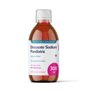 Docusate Sodium Paediatric 12.5mg/5ml Oral Solution - 300ml (Brand May Vary)