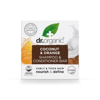 Dr Organic Coconut & Orange Shampoo & Conditioner Bar 75g