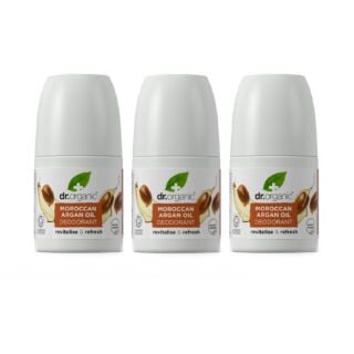 Dr Organic Moroccan Argan Oil Deodorant 50ml - 3 Pack