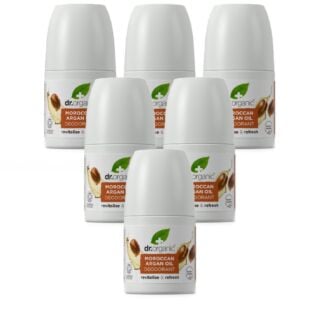 Dr Organic Moroccan Argan Oil Deodorant 50ml - 6 Pack