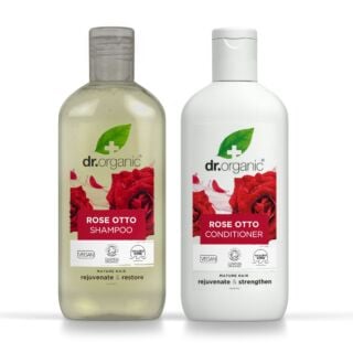 Dr Organic Rose Otto Shampoo And Conditioner Bundle For Maturing Hair Types - 2x265ml