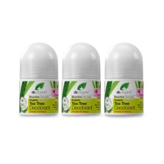 Dr Organic Tea Tree Deodorant - 50ml - 3 Pack 