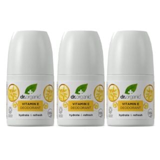 Dr Organic Vitamin E Deodorant 50ml - 3 Pack