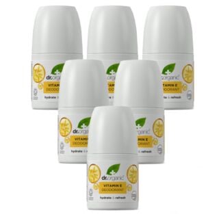 Dr Organic Vitamin E Deodorant 50ml - 6 Pack