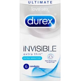 Durex Invisible Extra Thin 6 Condoms