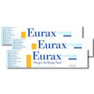 Eurax Anti-Skin Irritation Cream - 100g - 3 Pack