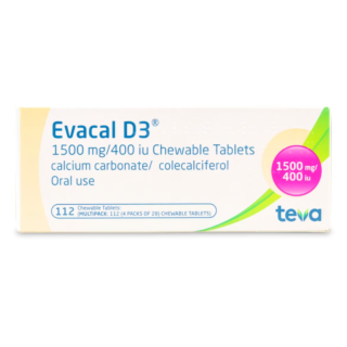 Evacal D3 1500mg Chewable - 112 Tablets