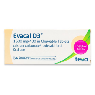Evacal D3 1500mg Chewable - 56 Tablets