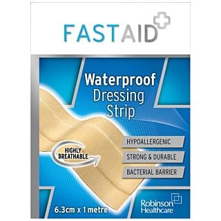 Fast Aid Waterproof Dressing Strip - 6.3cm x 1m