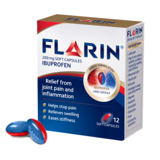 Flarin 200mg Soft Capsules - 12 Capsules