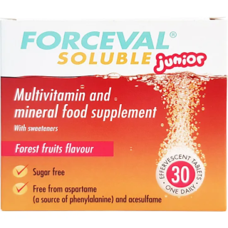 Forceval Junior Multivitamin Soluble - 30 Effervescent Tablets