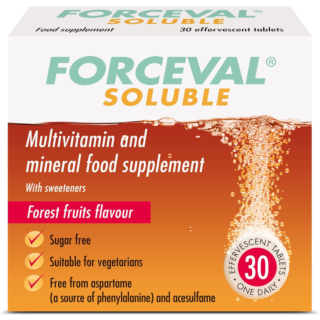 Forceval Adult Multivitamin Soluble - 30 Effervescent Tablets