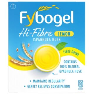 Fybogel Hi-Fibre Lemon Ispaghula Husk Fibre Drink - 10 Sachets