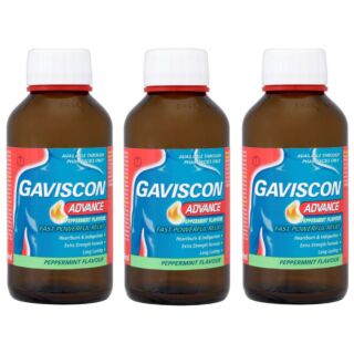 Gaviscon Advance Peppermint Flavoured Suspension - 500ml - 3 Pack
