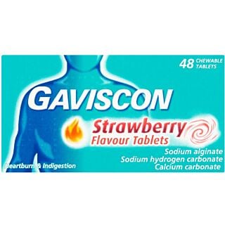 Gaviscon Chewable Tablets Strawberry - 48 Tablets