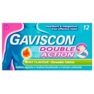 Gaviscon Double Action Mint - 12 Chewable Tablets