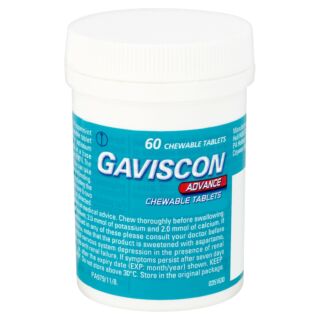 Gaviscon Advance Mint - 60 Chewable Tablets