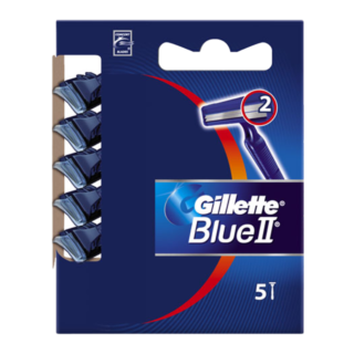 Gillette Blue II Disposable Razors – 5 Pack