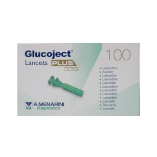 Glucoject Lancets Plus 33g - 100 Lancets