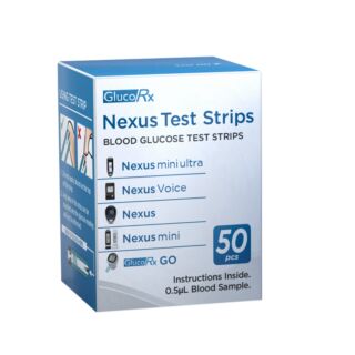GlucoRx Nexus Blood Glucose Test Strips (50pcs)