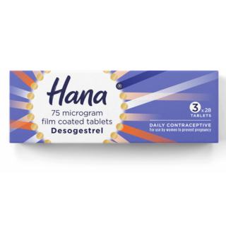 Hana (Desogestrel) Mini-Pill 75mcg - 84 Tablets