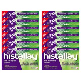 Histallay Fexofenadine 120mg - 360 Tablets - 1 Years Supply