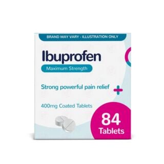 Ibuprofen - 84 x 400mg Tablets (Brand May Vary)