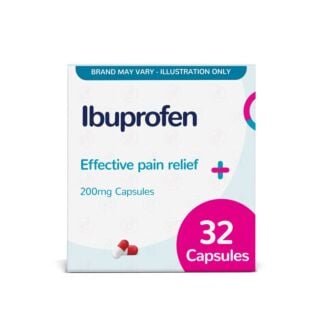 Ibuprofen 200mg - 32 Capsules (Brand May Vary)