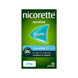 Nicorette Icy White 2mg Gum - 30 Pieces