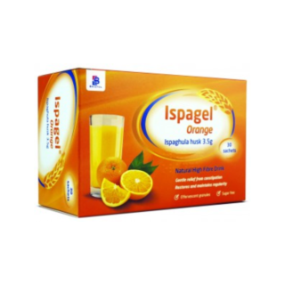 Ispagel Orange Ispaghula Husk 3.5g - 30 sachets