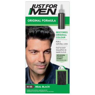 Just For Men Shampoo-In Haircolour Natural Real Black H-55