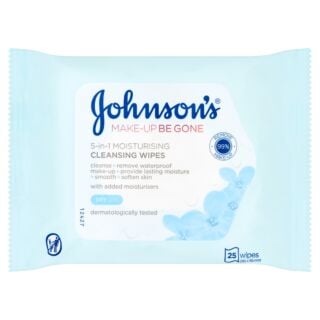 Johnson's Face Care Makeup Be Gone Moisturising Wipes - 25 Wipes