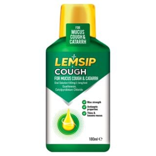 Lemsip Cough For Mucus Cough & Catarrh - 180ml 