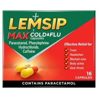 Lemsip Max Cold & Flu – 16 Capsules