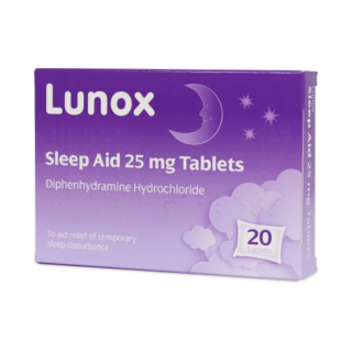 Lunox Sleep Aid Tablets 25mg 20 Tablets
