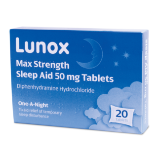 Lunox Max Sleep Aid 50mg 20 Tablets