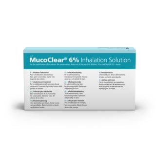 MucoClear 6% Hypertonic Saline Inhalation Solution - 20 x 4ml