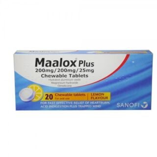 Maalox Plus Heartburn Relief Lemon Flavour Tablets