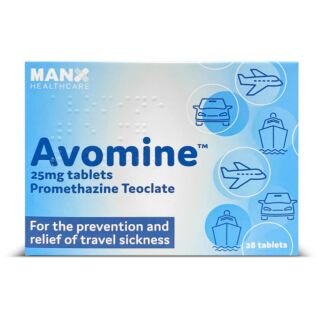 Avomine Travel Sickness 25mg (Promethazine) - 28 Tablets