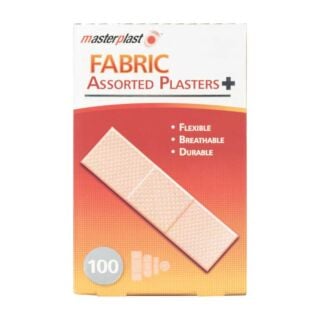 Masterplast Assorted Fabric Plasters - 100 Plasters