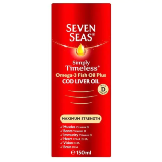 Seven Seas Pure Cod Liver Oil Extra High Strength – 150ml 