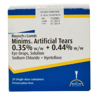 Minims Artificial Tears - 20 Doses
