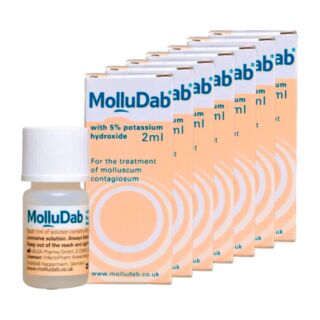MolluDab Solution (5% Potassium Hydroxide) - 2ml - 6 Pack