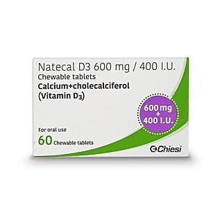 Natecal Vitamin D3 600mg/400UI - 60 Tablets 