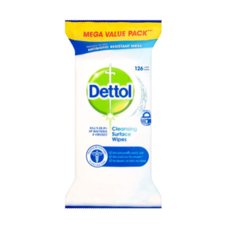 Dettol Antibacterial Surface Cleaning Wipes - Pack of 126 