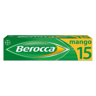Berocca Mango - 15 Effervescent Tablets 