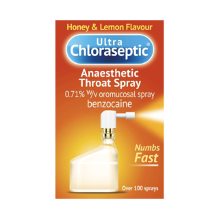 Ultra Chloraseptic Anaesthetic Throat Spray Honey & Lemon – 15ml