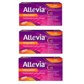 Allevia Fexofenadine 120mg - 15 Tablets x 3 Pack 