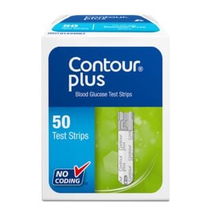 Contour Plus - 50 Blood Glucose Test Strips